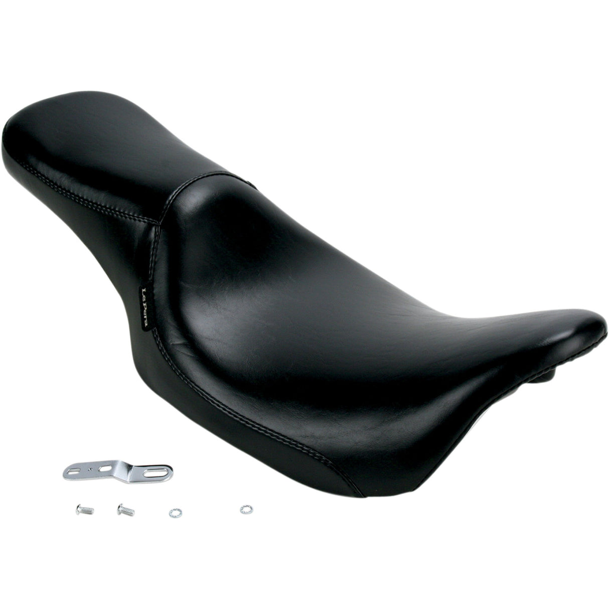 LePera Silhouette 2-Up Seat Smooth Black - LK-847 For Harley Touring 2008-2023