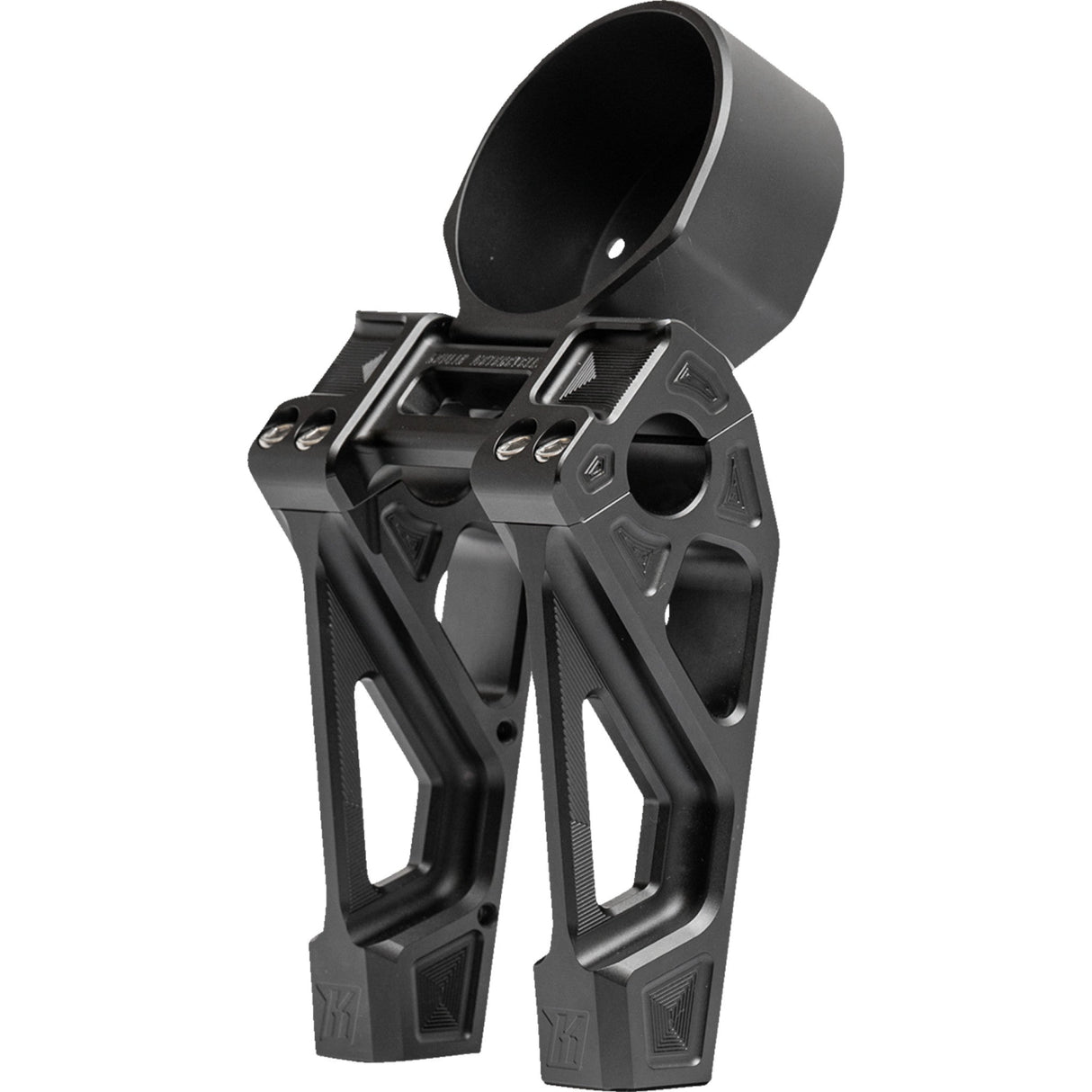 Kodlin USA Fastback Risers Includes Clamp & Gauge Bracket 6" Black - K55132 For Harley Softail 2022-2025