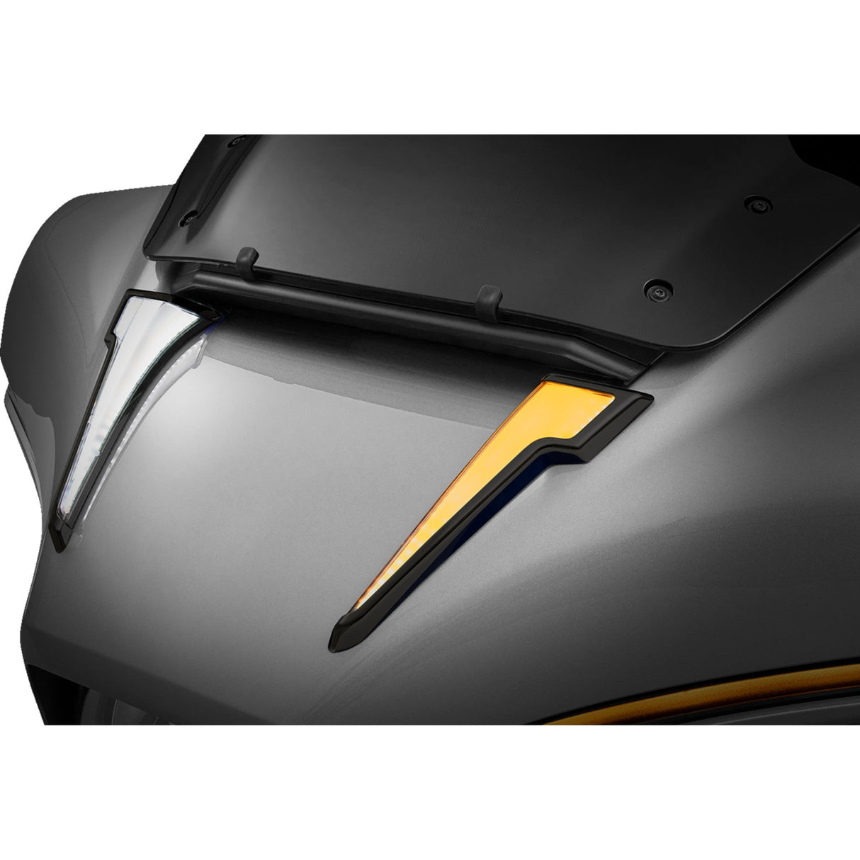 Ciro Quill™ LED Fairing Lights With Turn Signal Black - 12201 For Harley Street Glide 2023-2026