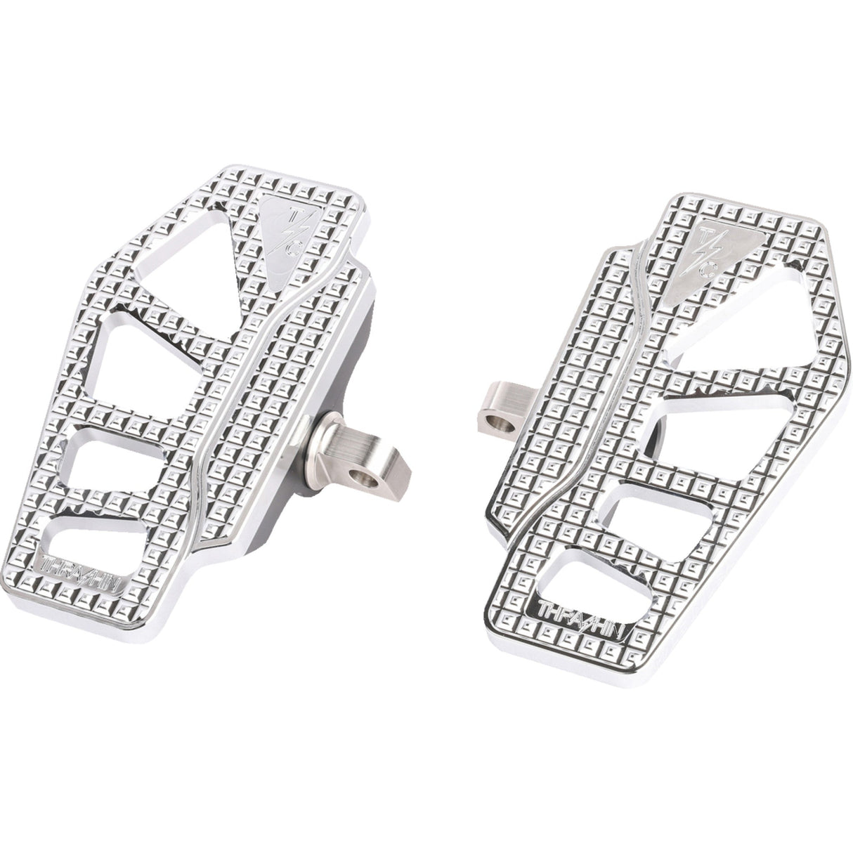 Thrashin Supply CO. Apex Mini Floorboards Male Mount Chrome - TSC-2217-3-D For Harley Motorcycles 1957-2025