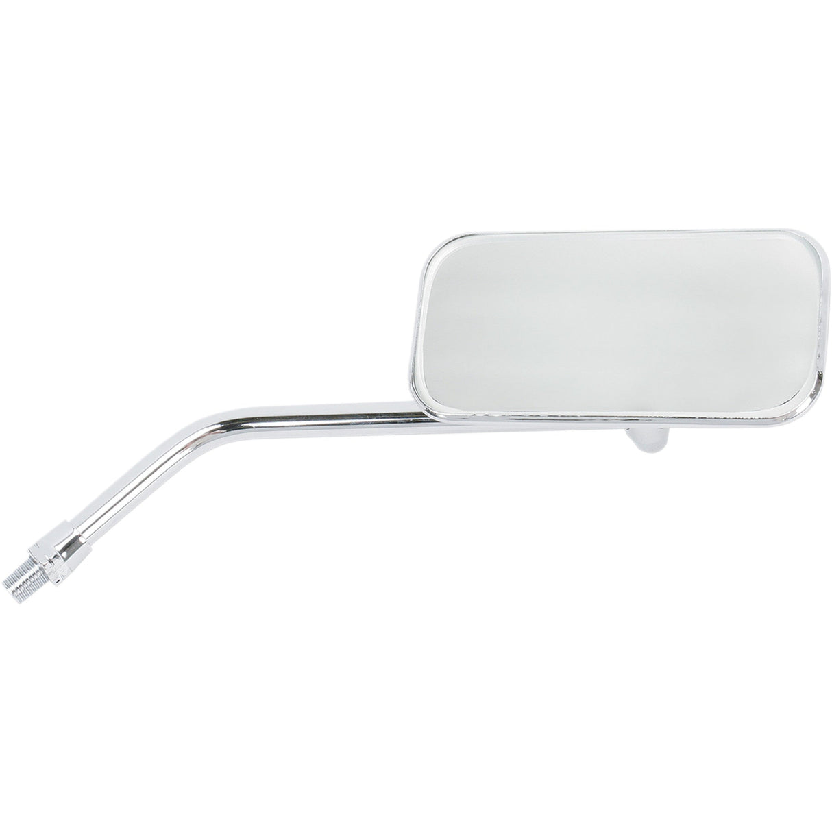 EMGO 2034816 20-34816 Universal Screw-In Stem Mirror Mirror - Stamped - Chopper - Side View - Rectangle - M10 x 1.25 (Left Hand) - Chrome - Right