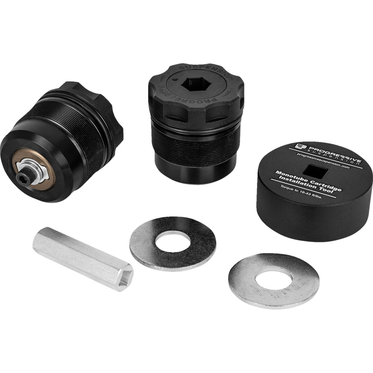 PROGRESSIVE SUSPENSION 0414-0730 31-5056 Fork Preload Adjusters - 49 mm - Black Anodized