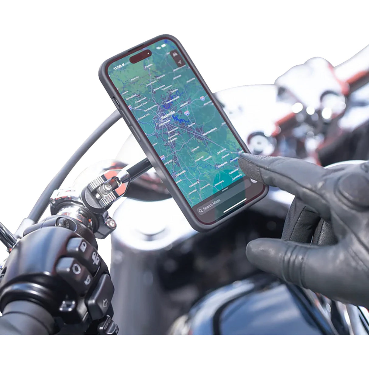 SP CONNECT 0636-0621 52878 3D Phone Mount 1-1/2" - chrome