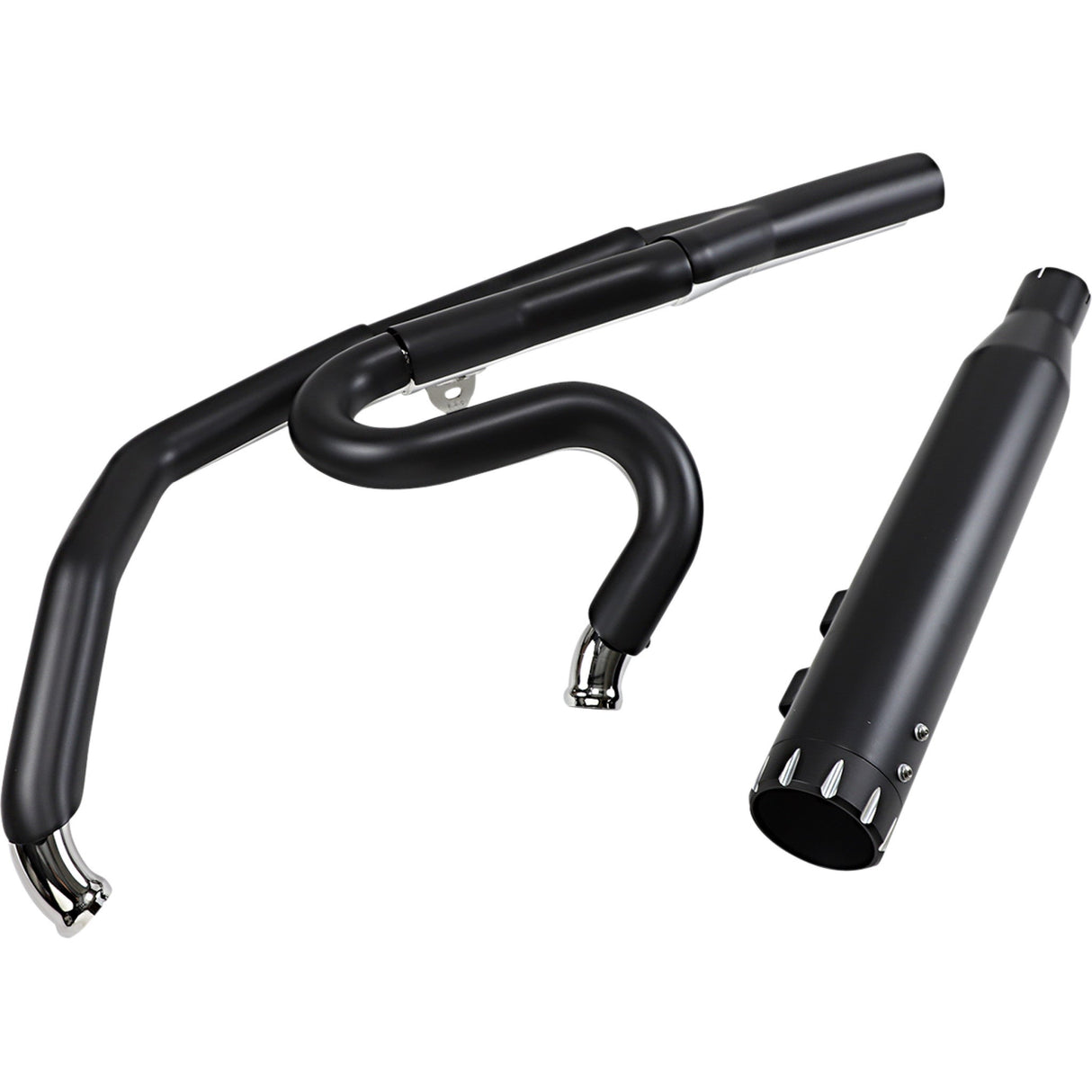 Bassani Xhaust Road Rage 2-Into-1 Exhaust System Black - 1F78TB For Harley Touring 2017-2026