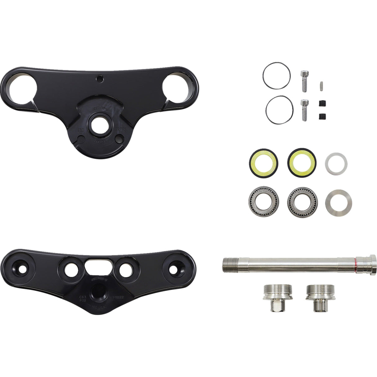 HAWG HALTERS 0408-0404 49WGAR6-ST18 49 mm Triple Tree Triple Tree - 49 mm - Black