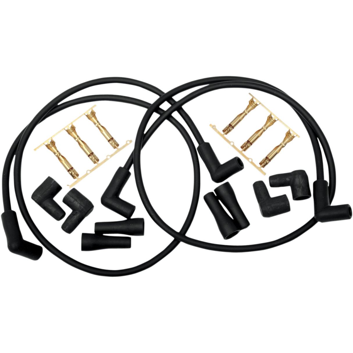 COMPU-FIRE DS-242331 40200 Universal Spark Plug (Dual-Plug) Wire Kit 8mm Spark Plug Wire Set - 41" Black
