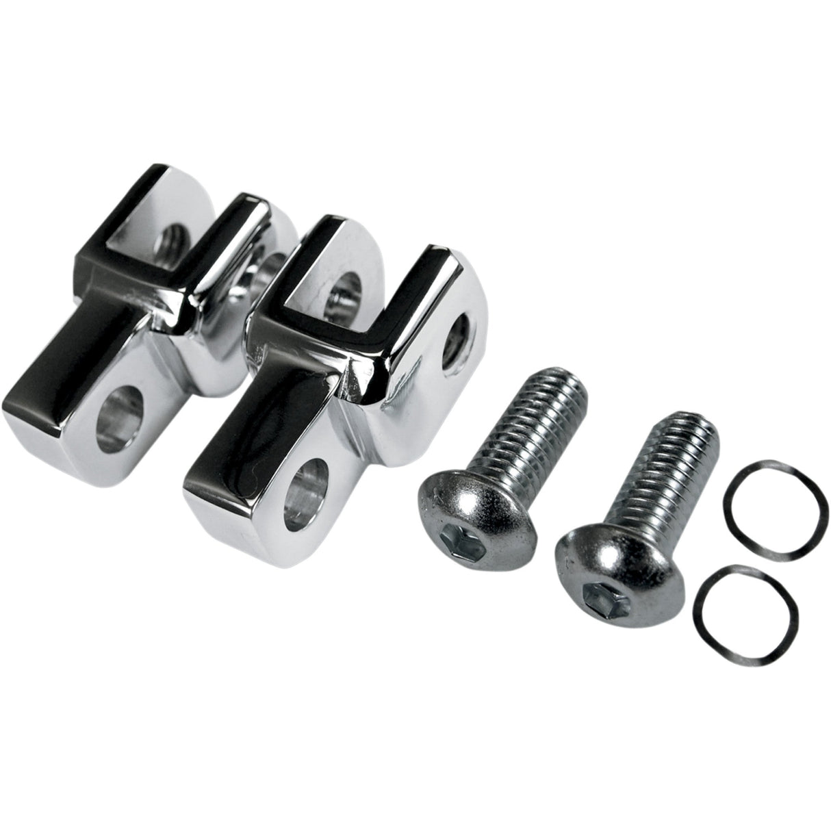 LA CHOPPERS 1620-1132 LA-7202-00 Footpeg Relocation Clevis - Footpeg Relocator - Chrome