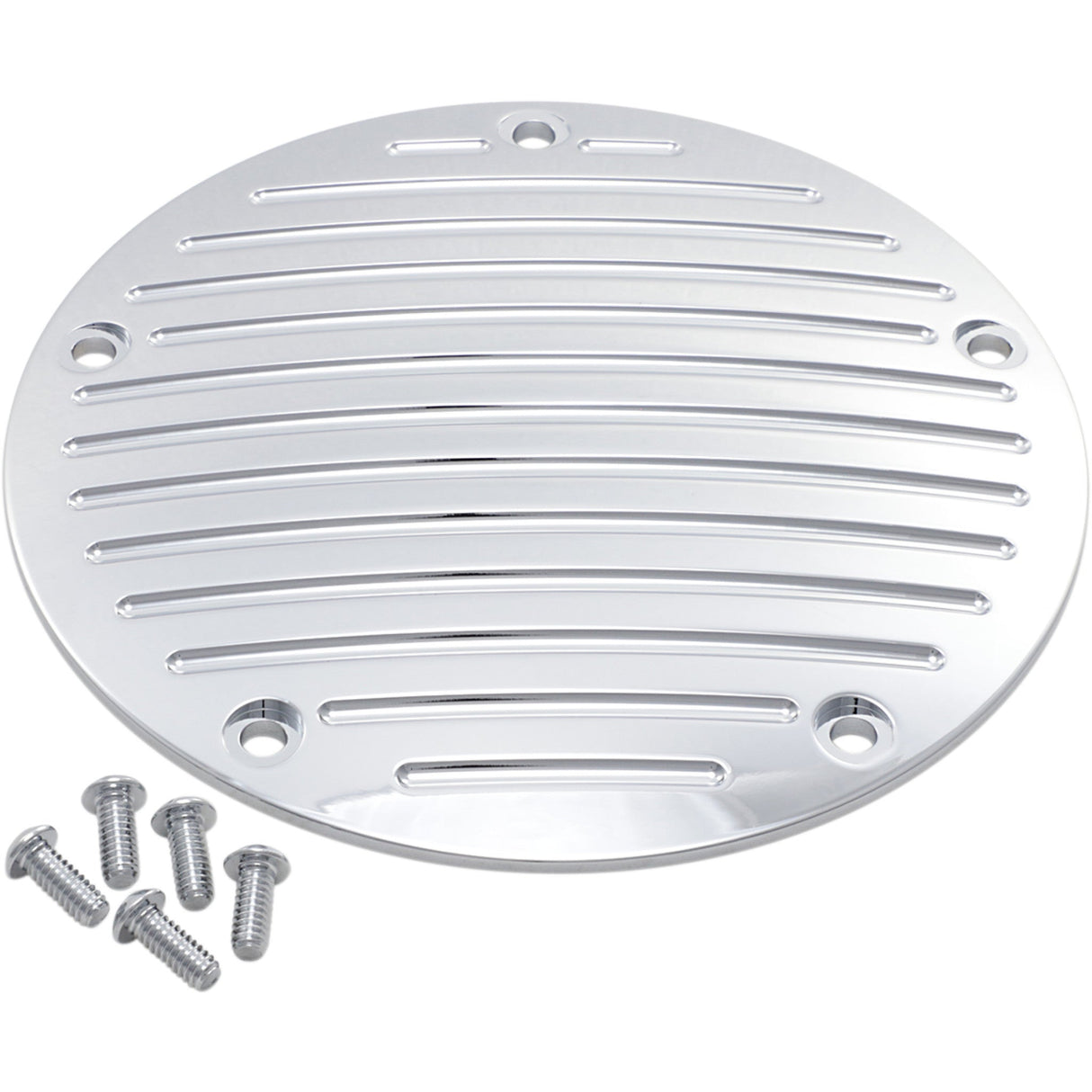 PRO-ONE Perf.mfg. Millennium Derby Cover Ball Milled Chrome - 203860 For Harley Motorcycles 1999-2018