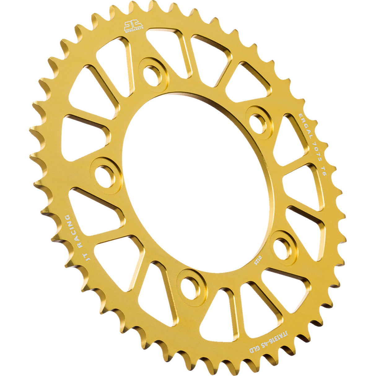 JT SPROCKETS 1211-2908 JTA1316.45GLD Aluminum Rear Sprockets Rear Sprocket - Aluminum - 45 Tooth - Gold - Honda