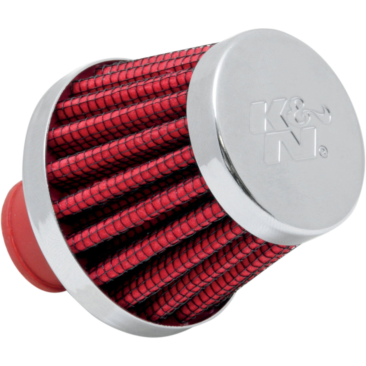 K & N 1011-3110 62-1600RD Rubber Base Crankcase Vent Filter red - 3/8" id