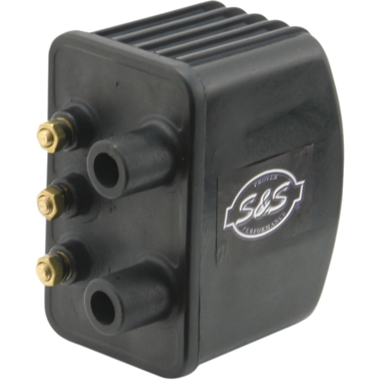 S&S CYCLE 2102-0021 55-1571 3 Ohm High-Output Single-Fire Ignition Coil - Harley Davidson - Black