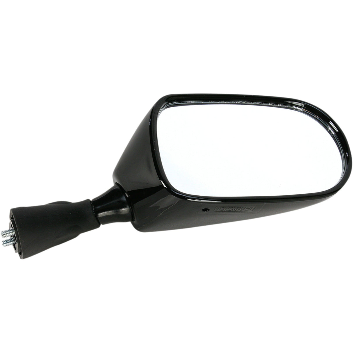 EMGO 0640-0697 20-55201 OEM-Style Replacement Mirror Mirror - Side View - Oval - Black - Right