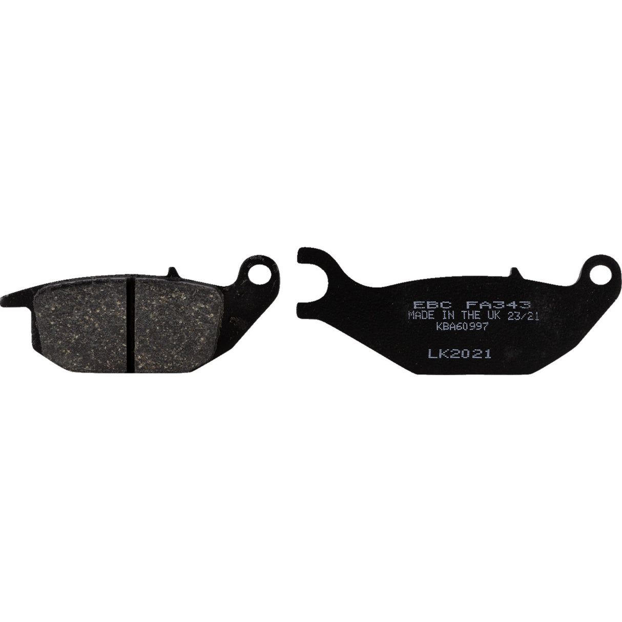 EBC 1722-0280 FA343 Organic Base "FA" Brake Pads Organic Brake Pad