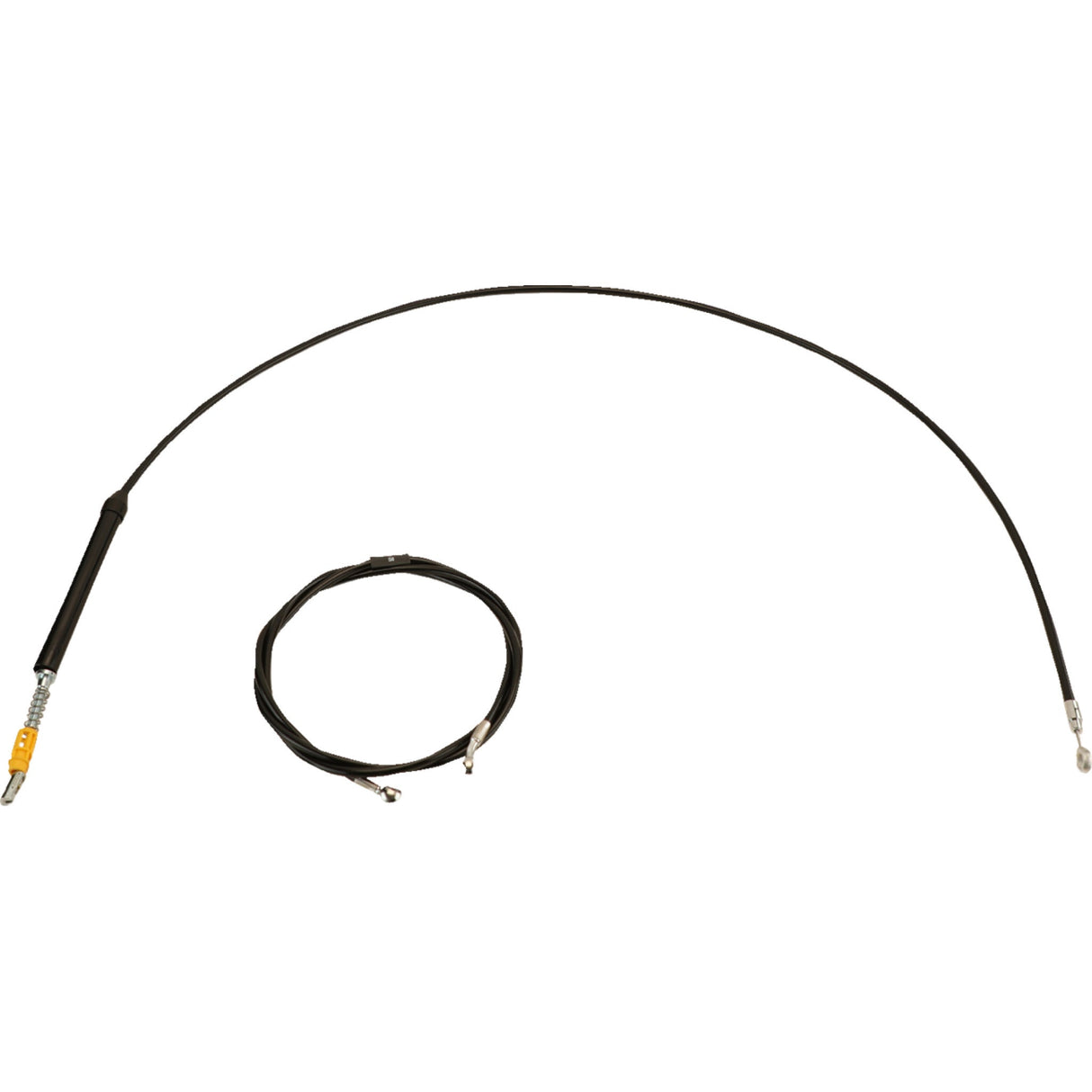 LA CHOPPERS 0662-1251 LA-8060KT-16B Standard Black Vinyl Braided Handlebar Cable/Brake Line Kit — Ape Hanger - 15" - 17" Ape Hanger Handlebars - Black Vinyl
