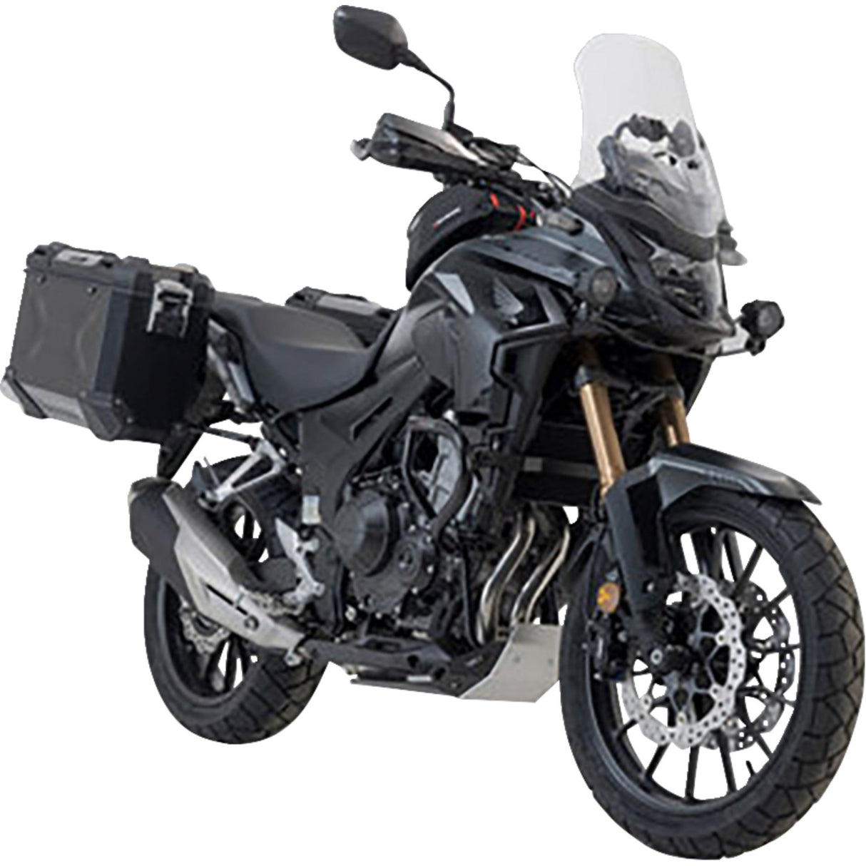 SW-MOTECH 3580-0338 KFT.01.400.70001/B TRAX ADV Aluminum Case System black - honda cb/cbr/nx 500 '13-'24
