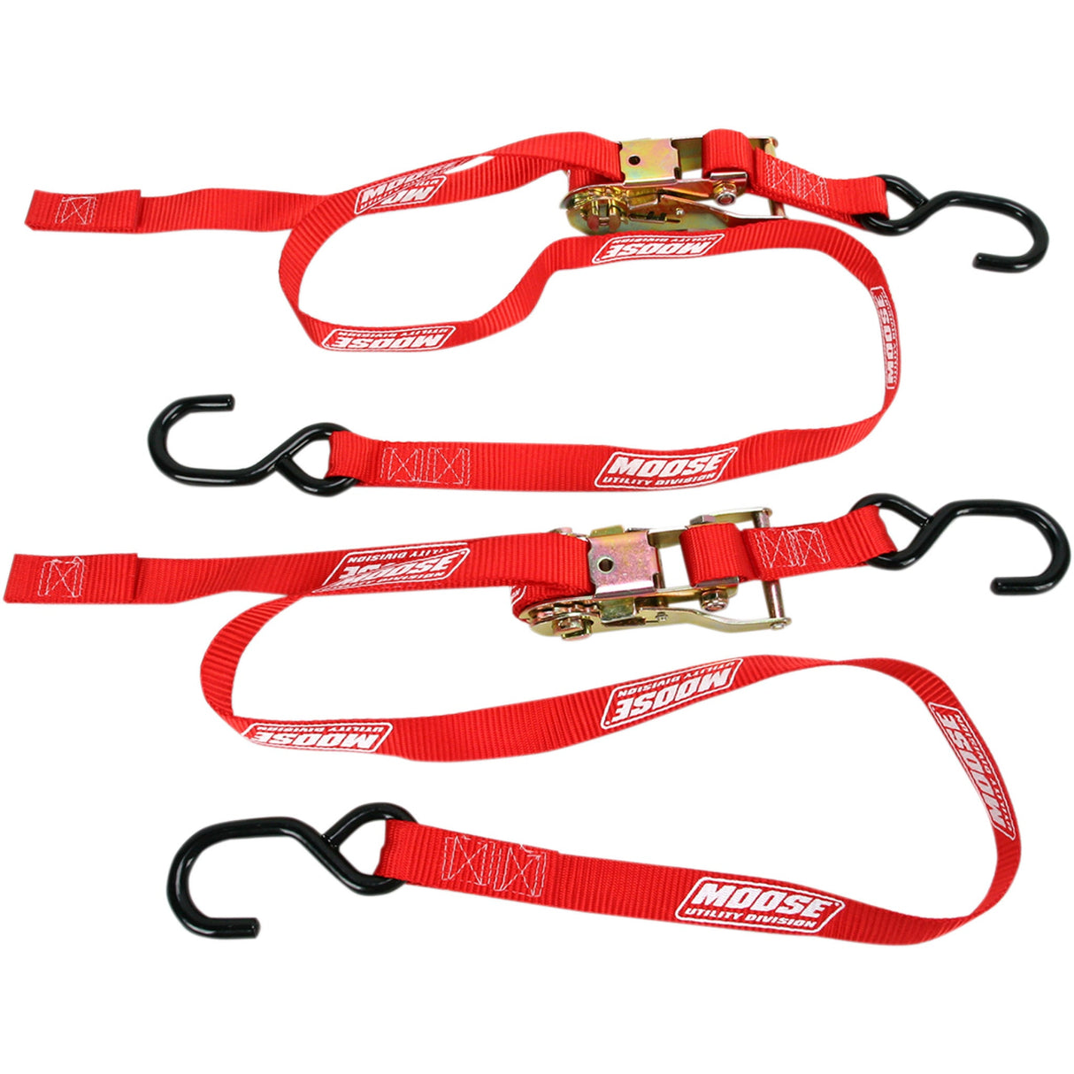 MOOSE OFFROAD 3920-0298 3920-0298 Heavy-Duty Tie-Downs Ratchet Tie-Down - 1" - Red