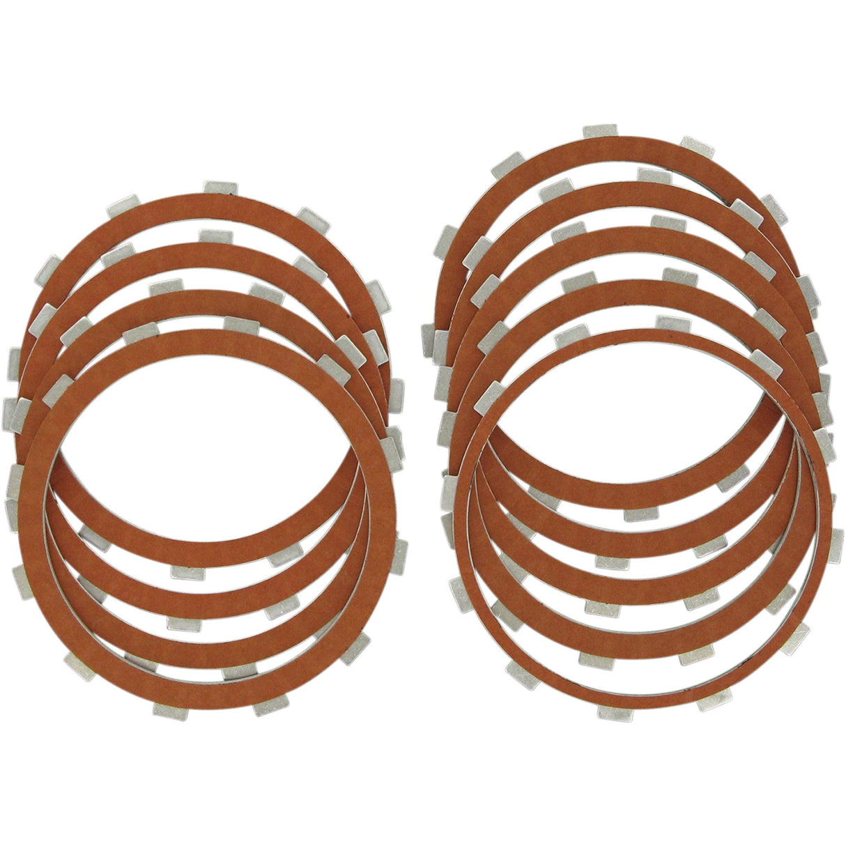 DRAG SPECIALTIES 1131-0424 Clutch Friction Plate Set Organic Plates - '98-'17 Big Twin