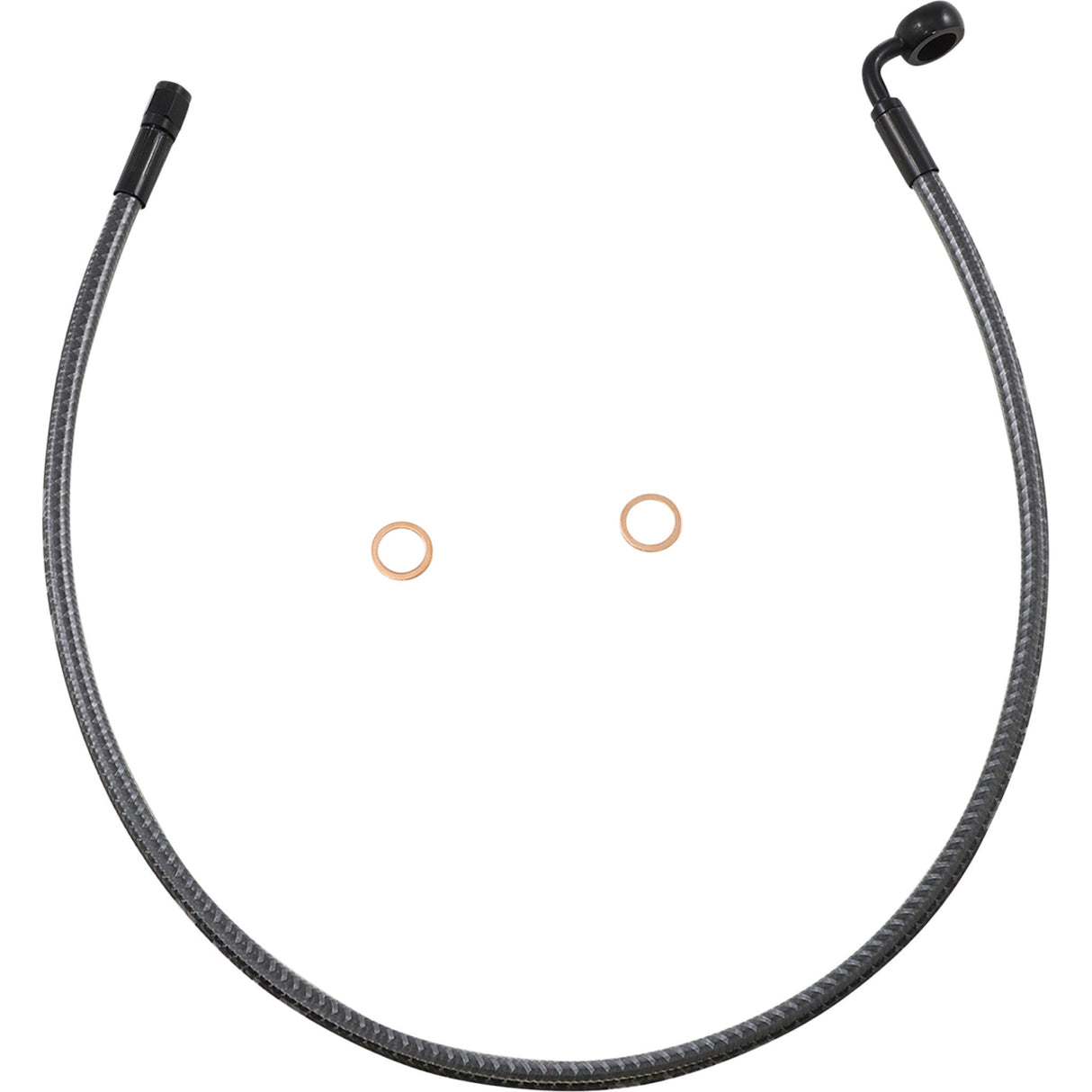 MAGNUM SHIELDING 1741-6317 AS778028 KARBONFIBR Designer Series ABS-Specific Front Upper Brake Kit - Brake Line - Front - 12 mm - 90° - 28" - KARBONFIBR
