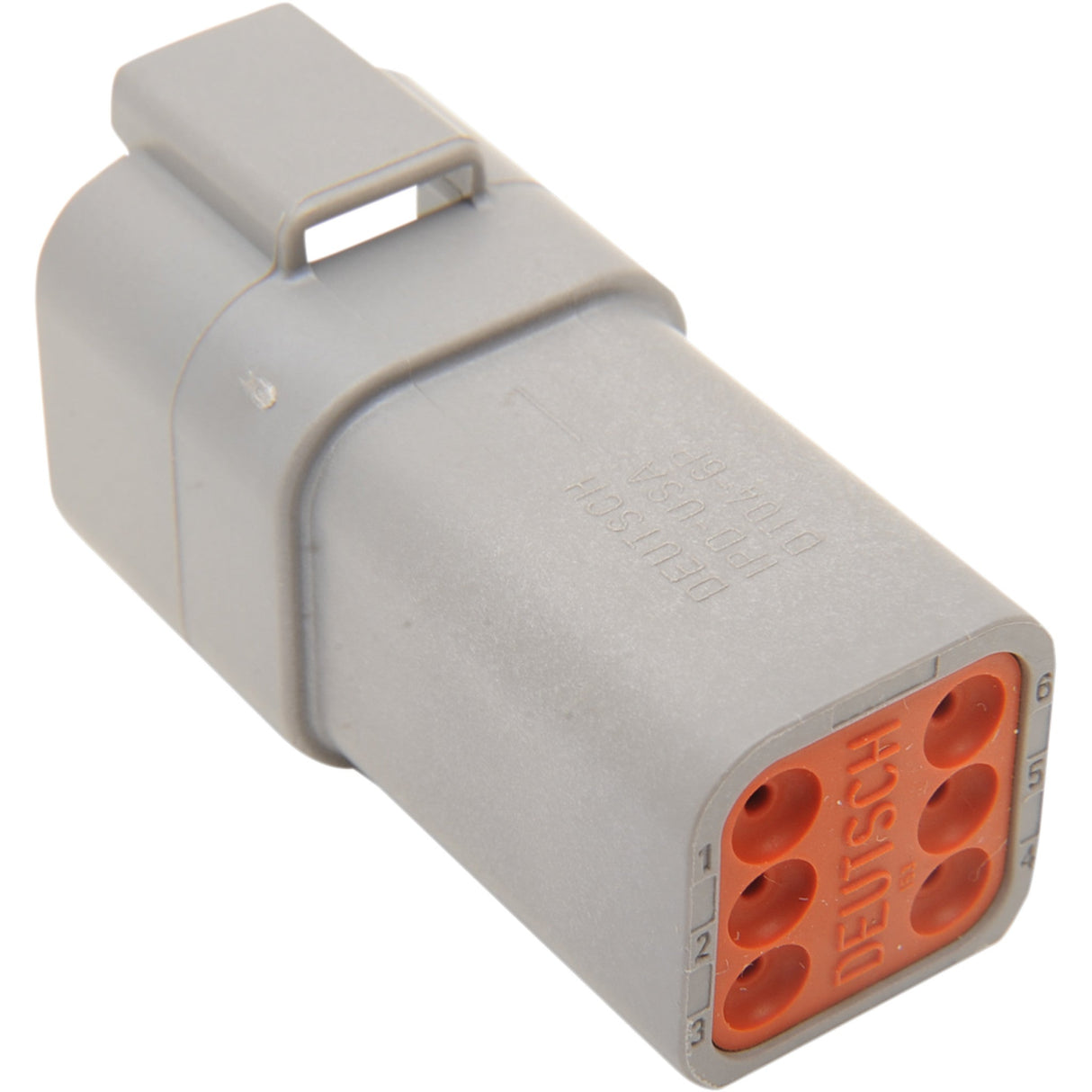 NAMZ 2120-0045 DR-6G Deutsch DT Sealed Connector Component — Wiring Connector Deutsch Receptacle - 6 Pin - Gray