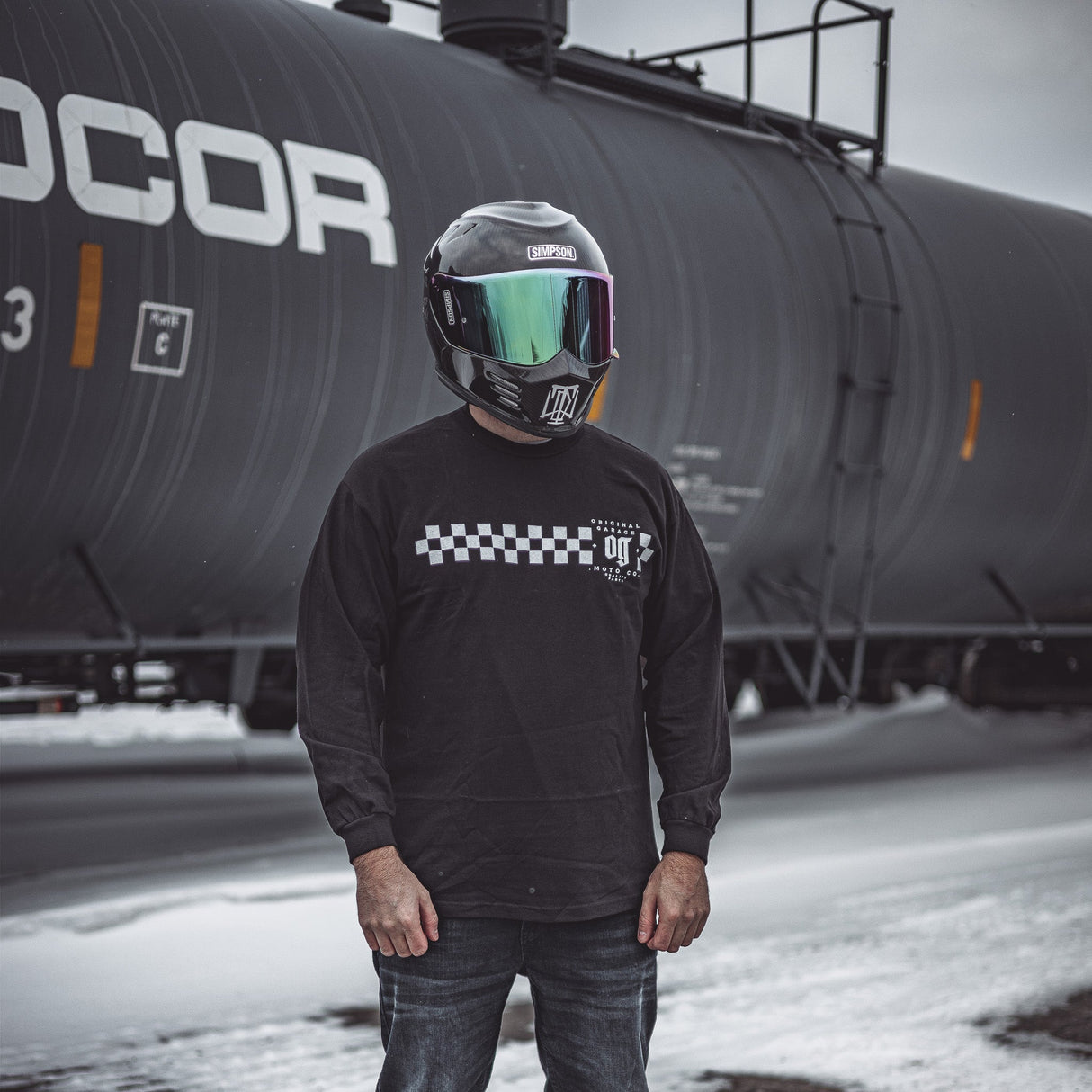 Original Garage Moto Race Team Long Sleeve - Black