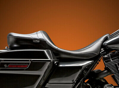 LePera Maverick Daddy Long Legs Seat Black Stitched - LK-957DL For Harley Touring 2008-2023