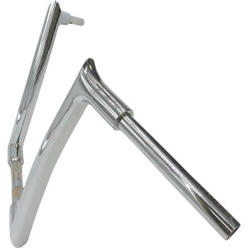FAT Baggers INC. 1-1/2" EZ Install Pointed Top Handlebar 14" Chrome - 807014 For Harley Touring 2008-2016