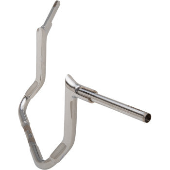 FAT Baggers INC. 1-1/2" EZ Install Pointed Top Handlebar 12" Chrome - 805012 For Harley Touring 2006-2020
