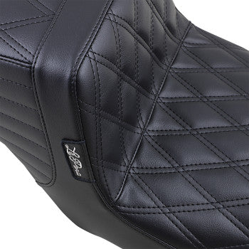 LePera Tailwhip Seat Double Diamond Black - LK-587DD For Harley Touring 2008-2023