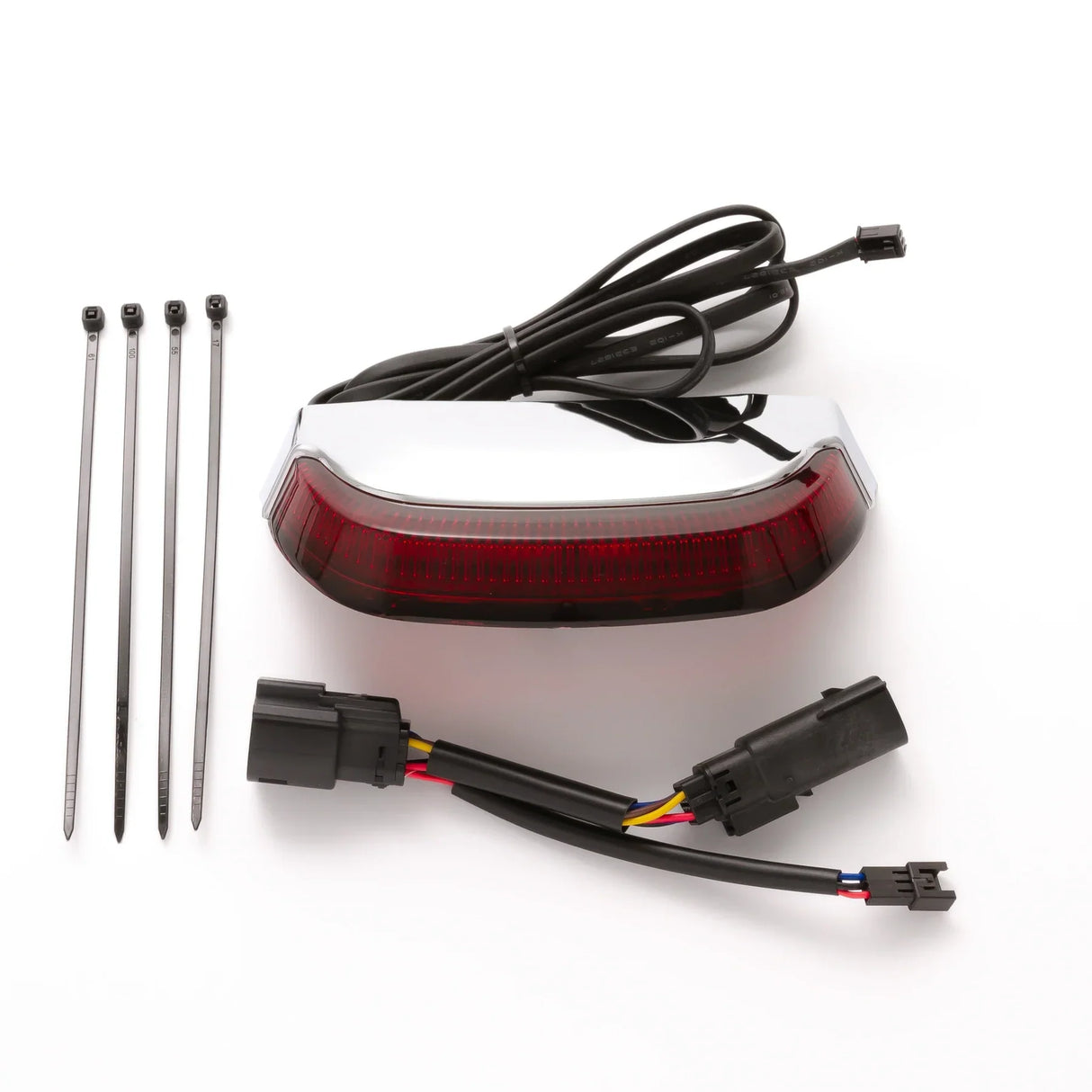 Ciro Crown Taillight With Lightstrike™ Technology Red Lens Chrome - 40173 For Harley Touring 2006-2026