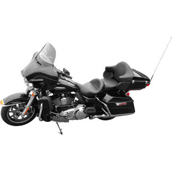 Mustang Vintage Summit Touring 2-Up Vinyl Seat With Backrest Receiver - 76860 For Harley Touring 2008-2025
