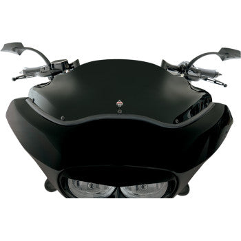 Klock Werks Sport Flare® Windshield 8" Black - KWW-01-0190 For Harley Road Glide 1998-2013