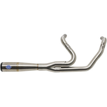 S&S Cycle 2-Into-1 Diamondback Exhaust System Stainless Steel Race Only - 550-1000 For Harley Touring 2017-2026