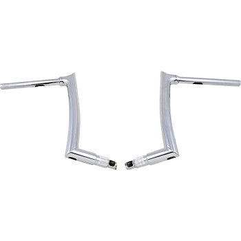 FAT Baggers INC. 1-1/2" EZ Install Pointed Top Handlebar 12" Chrome - 806012 For Harley Road Glide 2015-2020
