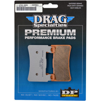 Drag Specialties Premium Sintered Metal Harley Buell Brake Pads Softail For Harley Softail 2015-2022