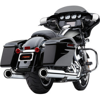 Cobra Neighbor Hater Slip-On Mufflers Chrome - 6107 For Harley Touring 1995-2016
