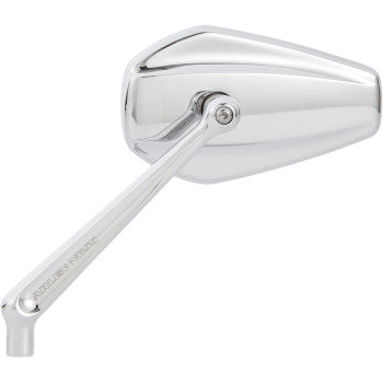 Arlen Ness Mini Stocker Forged Mirror Side View Hexagon Chrome Left - 13-157