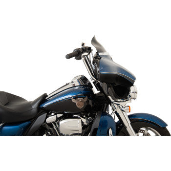 Klock Werks Flare® Windshield 6-1/2" Black - KWW-01-0200-2014 For Harley Touring 2014-2025