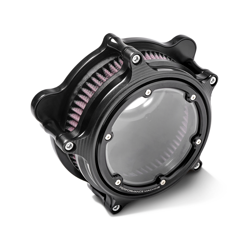 Performance Machine 0206-2157-SMB Vision Air Cleaner W/bezel - Black Ops