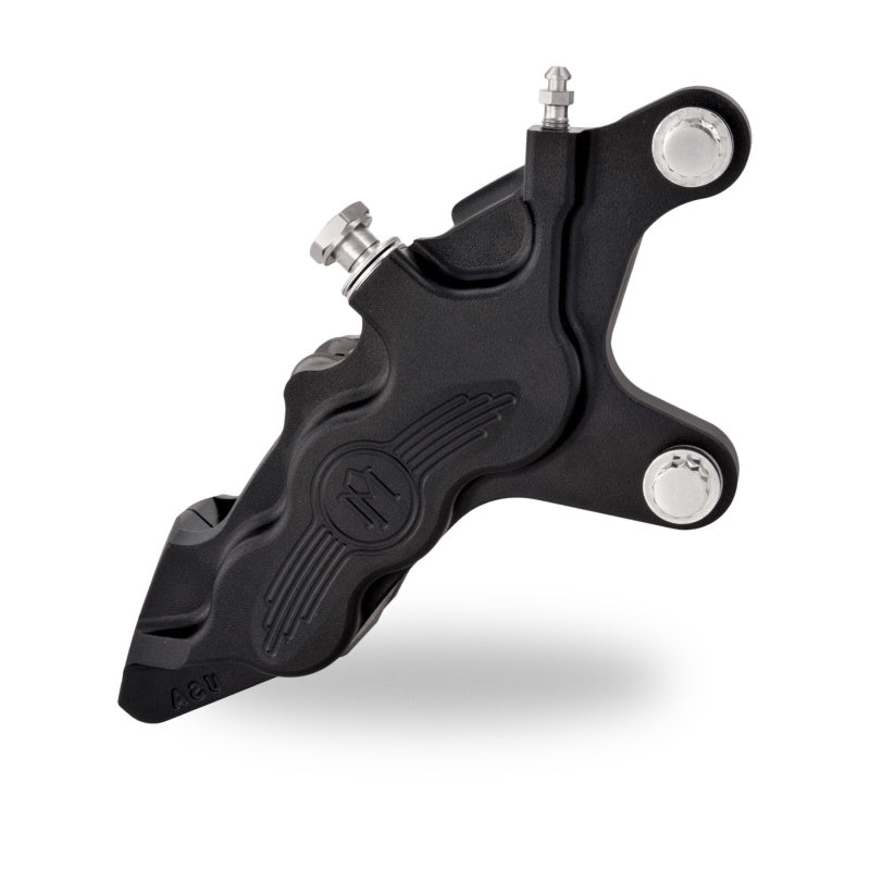 Performance Machine Caliper 112x6B Right For 11.5in Disc Black Ops - 0051-2916-SMB For Harley Motorcycles 2000-2017