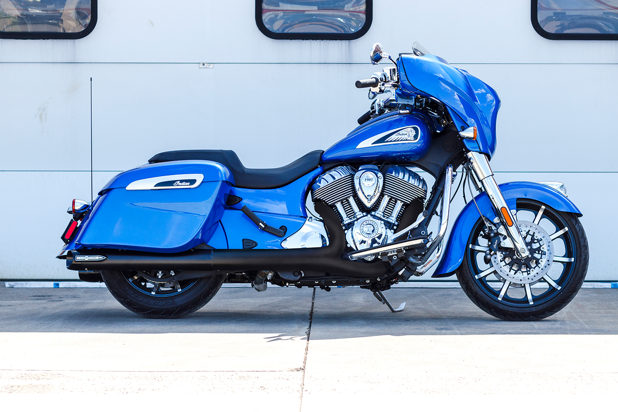 4" Broadhead Slip-On Mufflers - Slash Cut - Black - 1801-1764