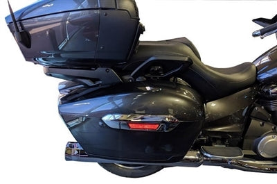 Tab Performance 311-2290-C2-2.5 2018-Up Black Yamaha Star B.A.M. Slip On Muffler Stick Exhaust Pipes with 2.5 Inch Louvered Core Baffles (Medium) and Chrome Straight Cut Tips