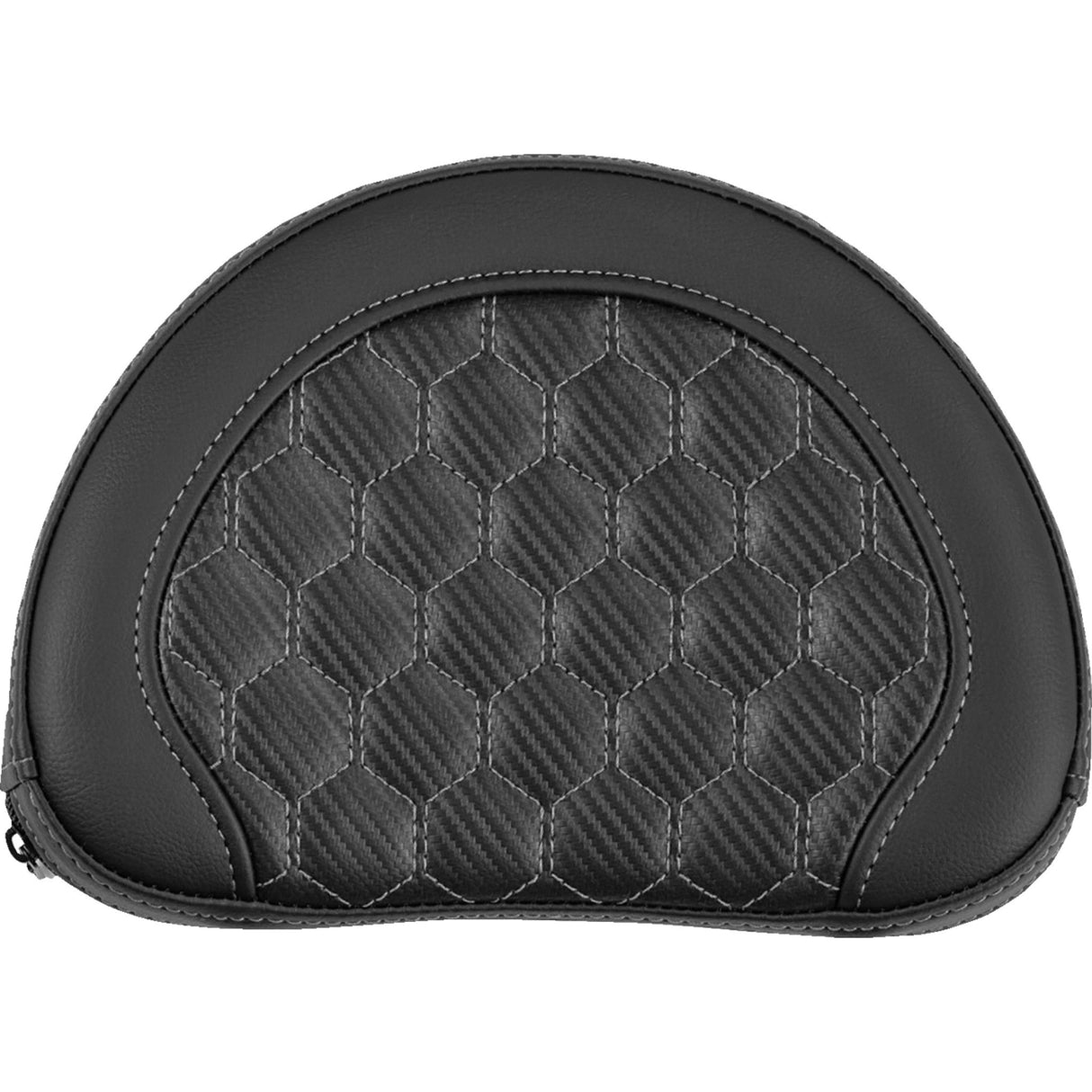 SADDLEMEN 0822-0661 051319002 Sissy Bar Pad contour - honeycomb - gray stitch - universal