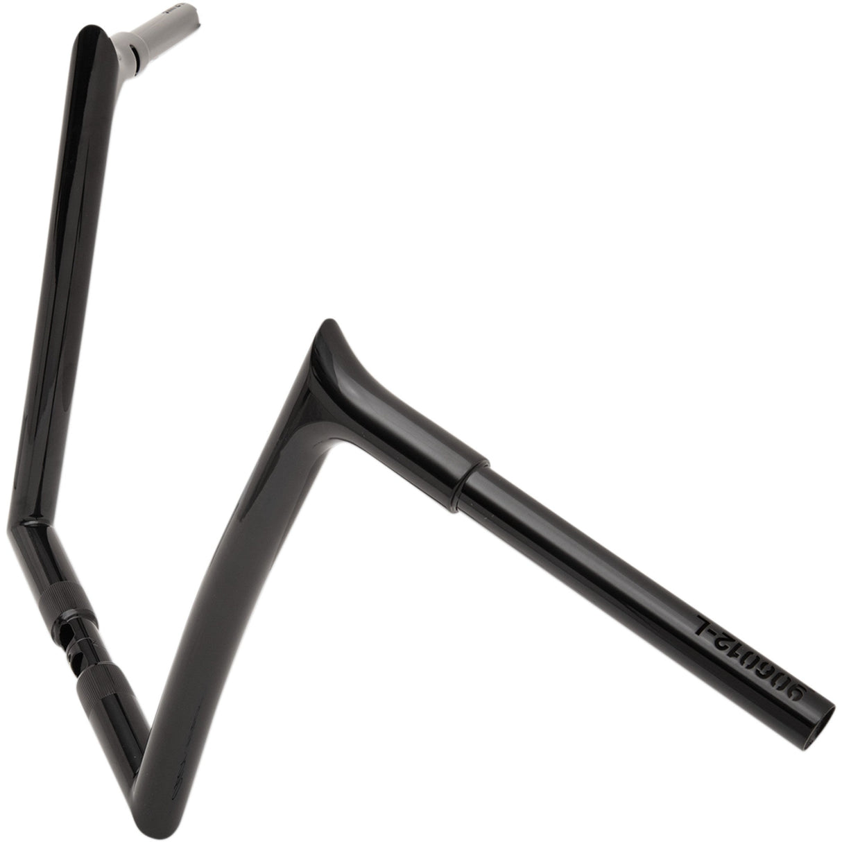 FAT Baggers INC. 1-1/4" EZ Install Pointed Top Handlebar 12" Black - 906012-B For Harley Road Glide 2015-2022
