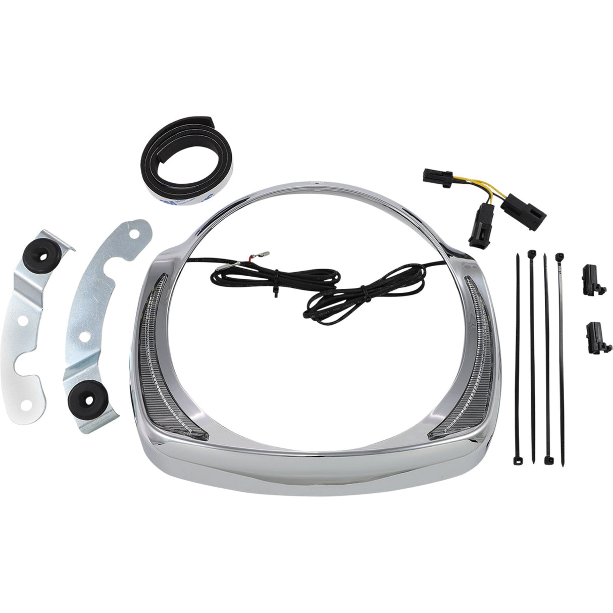 CIRO 2001-1319 45200 Fang® Headlight Bezels - Chrome
