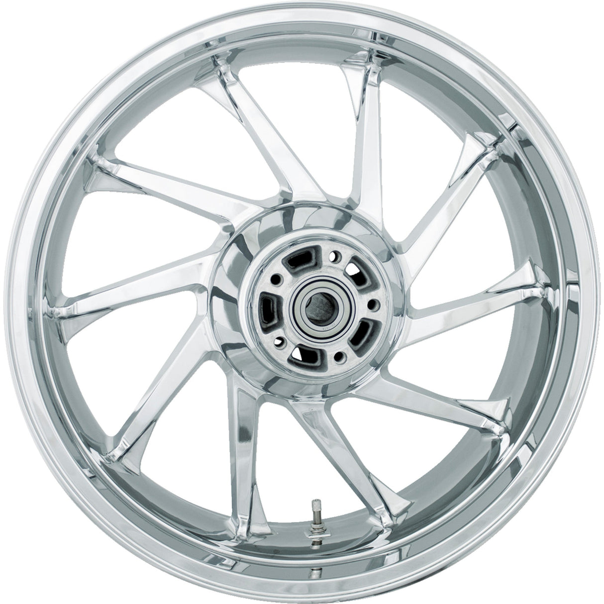 Coastal Moto Hurricane Precision Cast 3D Wheel Hurricane 3D Rear Single Disc Without ABS Chrome 18x5.5 - 3D-HUR185CH For Harley Touring 2009-2026