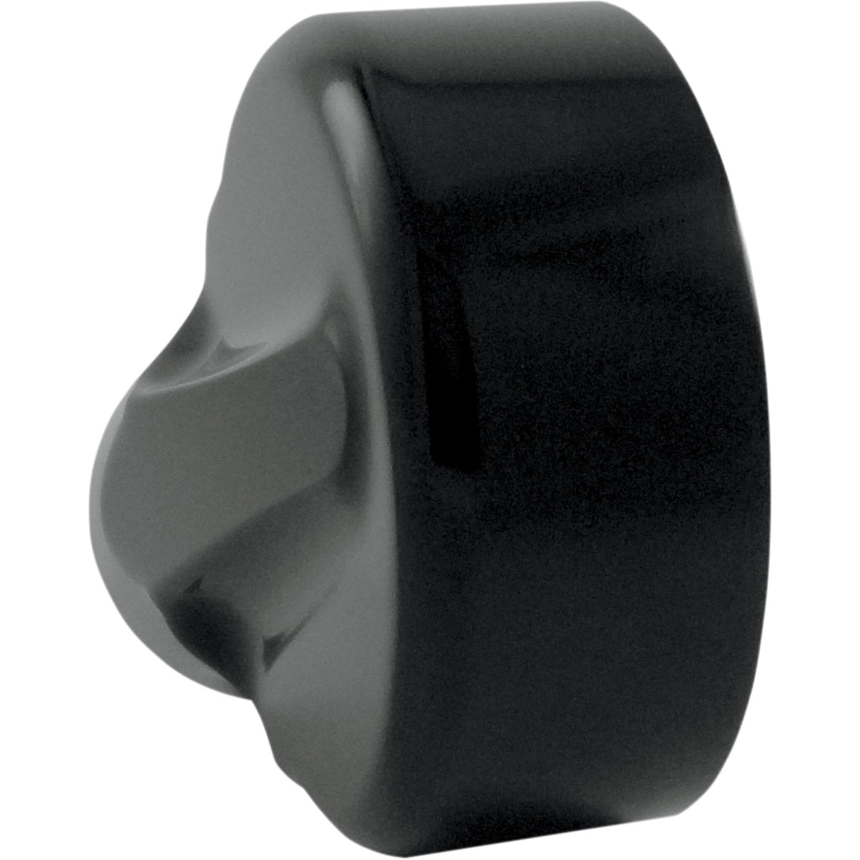 Joker Machine Concealed Bar End Mirror Concealed Side View Round Smooth Black Each - 09-326B