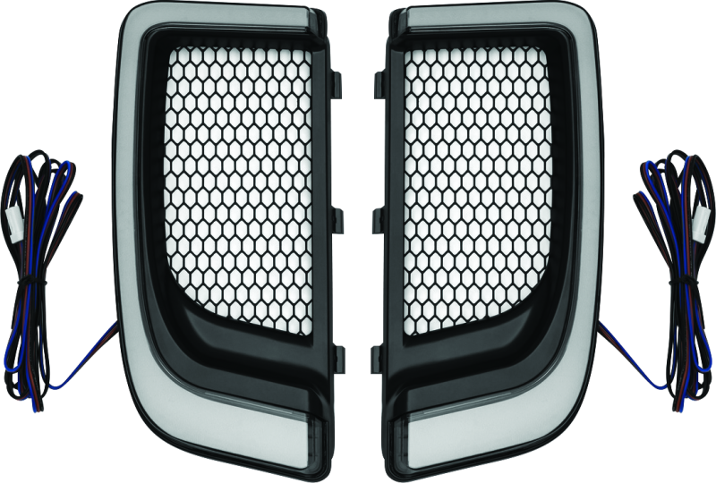 Kuryakyn 5064 Tracer Lower Fairing Grill Black