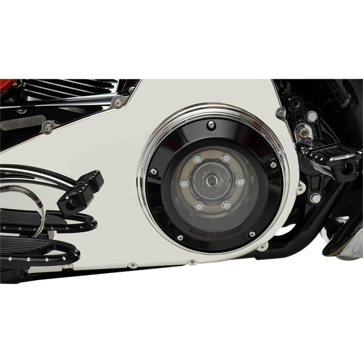 Barnett Scorpion Series Derby Cover Black Anodized 5 Hole - 343-30-44013 For Harley Motorcycles 2007-2018
