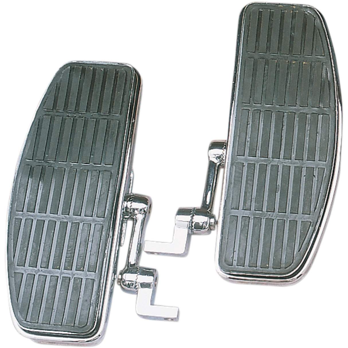 Drag Specialties Bolt-On Adjustable Floorboards With Damper Chrome FX For Harley Softail 1984-2010