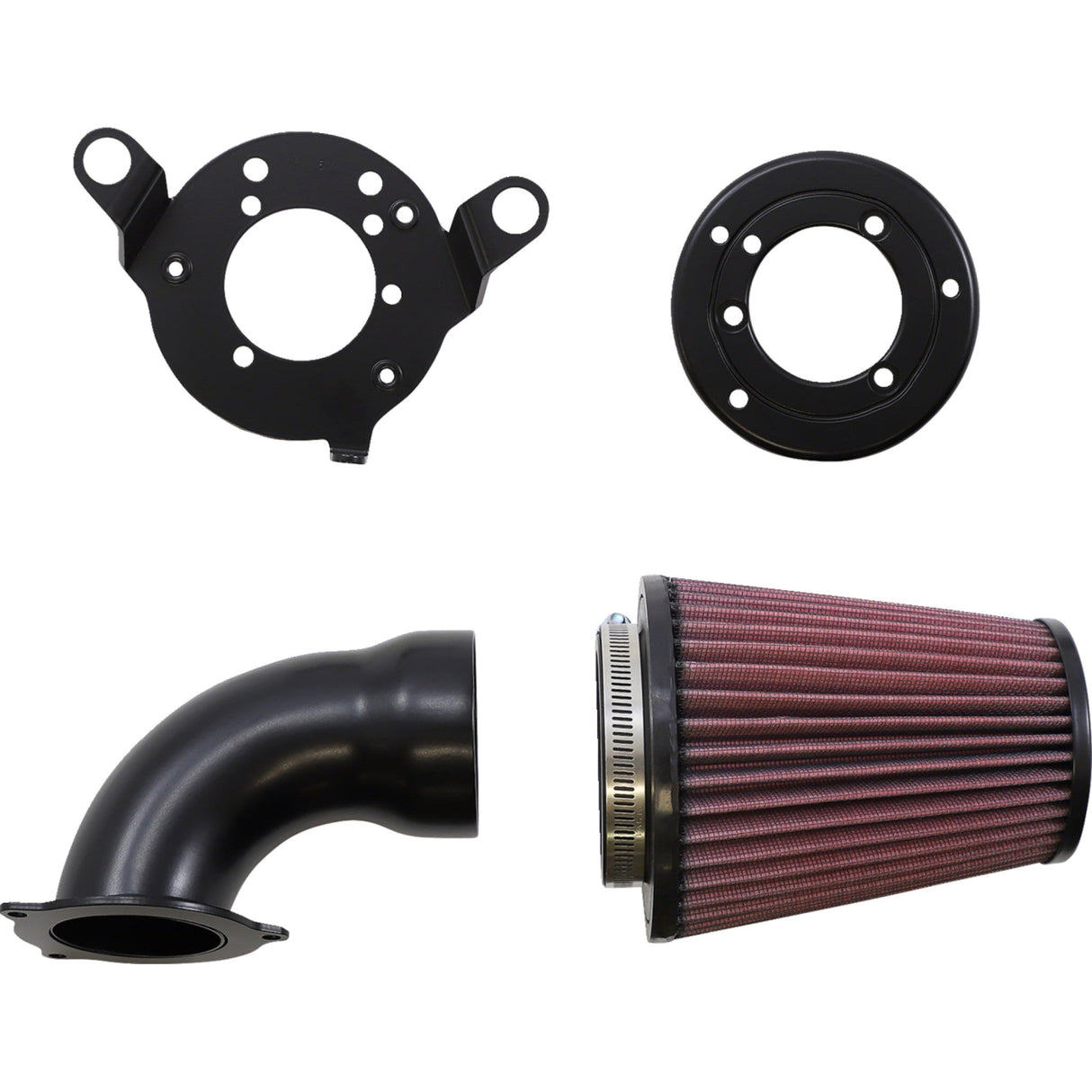 Cobra Cone Air Intake Black Twin Cam - 606-0102-06B-SB For Harley Motorcycles 1999-2017